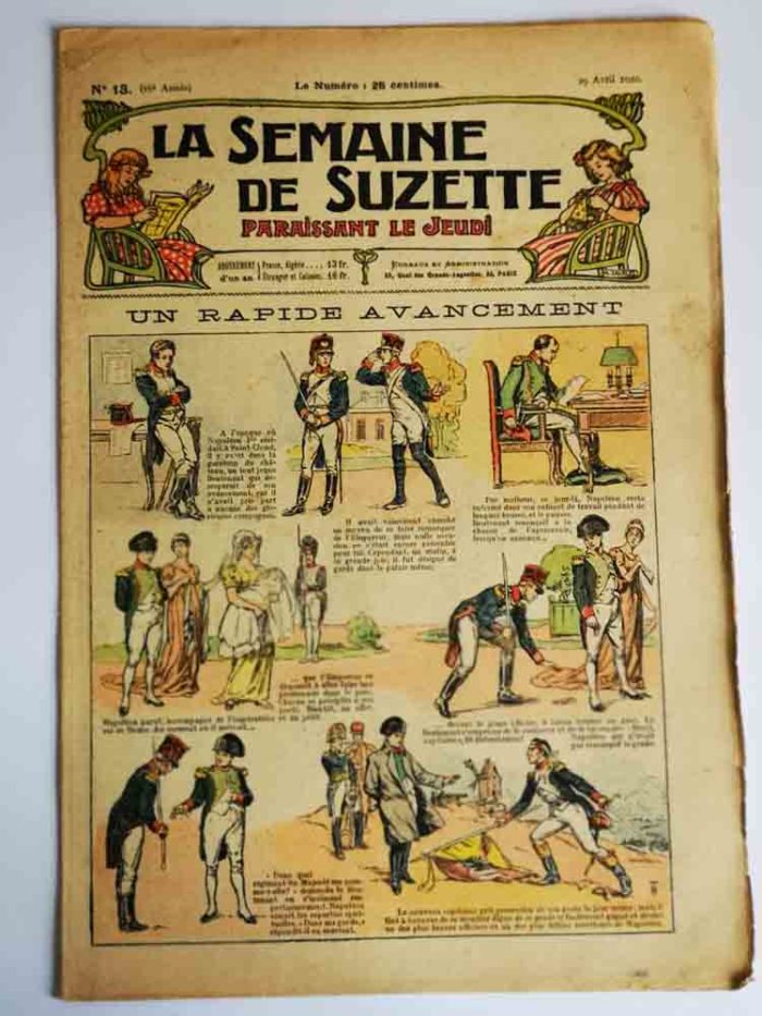 La Semaine de Suzette 16e année n°13 (1920) Napoléon 1er et le capitaine (Henri Thiriet)