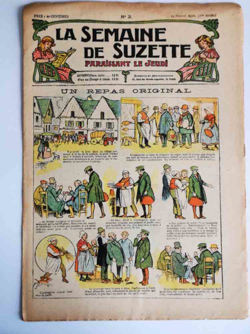 La Semaine de Suzette 16e année n°3 (1920) Un repas original (Guydo)