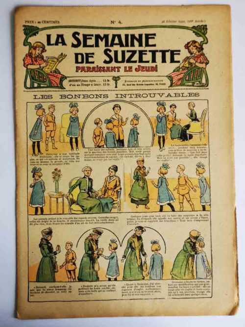 La Semaine de Suzette 16e année n°4 (1920) Les bonbons introuvables