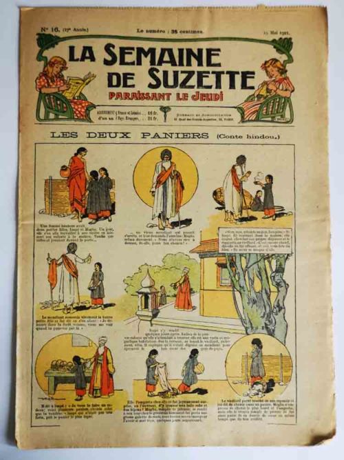 La Semaine de Suzette 17e année n°16 (1921) Les deux paniers (conte Hindou)
