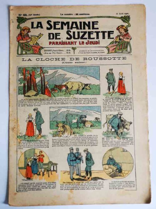 La Semaine de Suzette 17e année n°28 (1921) La cloche de Roussotte (Conte Suisse)