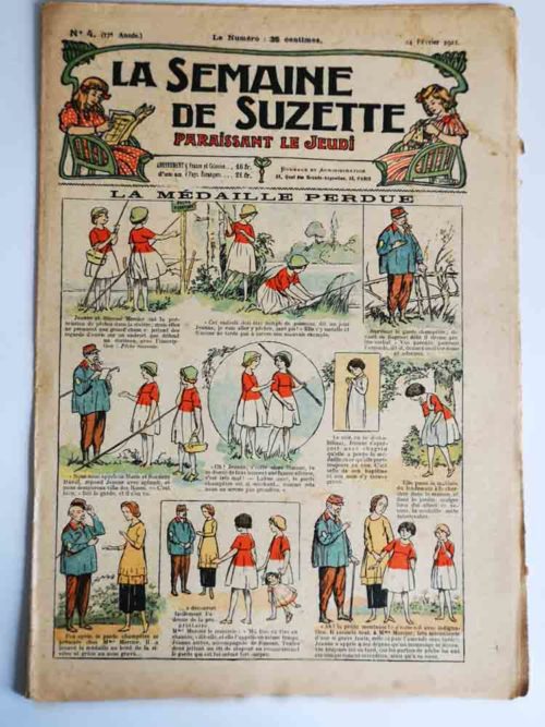 La Semaine de Suzette 17e année n°4 (1921) La médaille perdue
