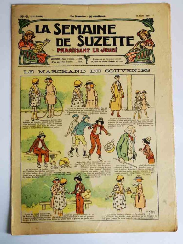 La Semaine de Suzette 17e année n°6 (1921) Le marchand de souvenirs (Henry Morin)