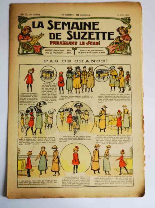 La Semaine de Suzette 17e année n°7 (1921) Pas de chance – Bleuette (combinaison)