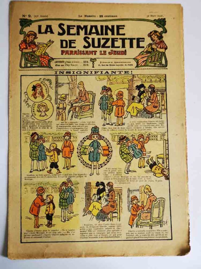 La Semaine de Suzette 17e année n°9 (1921) Insignifiante (Henri Avelot)