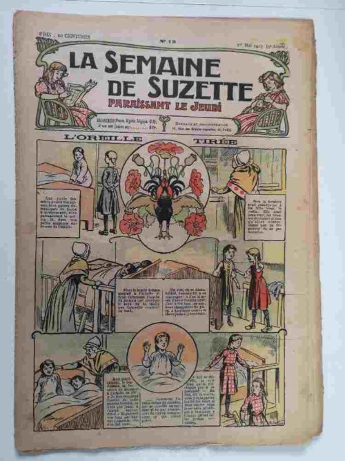 La Semaine de Suzette 9e année n°13 (1913) L’oreille tirée – Bleuette (Robe d’été)