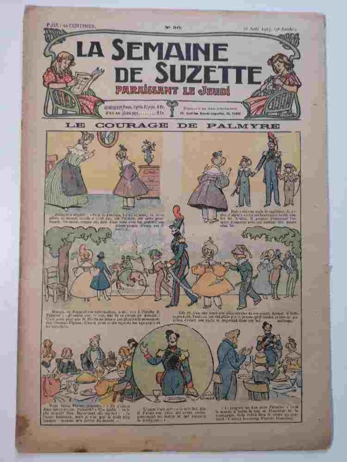 La Semaine de Suzette 9e année n°30 (1913) Le courage de Palmyre (Léonce Burret)