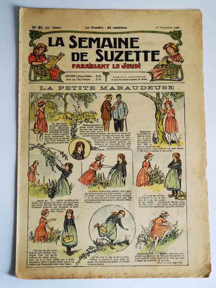 La Semaine de Suzette 17e année n°31 (1er septembre 1921) La petite maraudeuse (Guydo)
