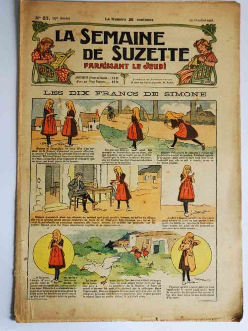 La Semaine de Suzette 17e année n°37 (1921) Les 10 francs (Ferdinand Raffin)