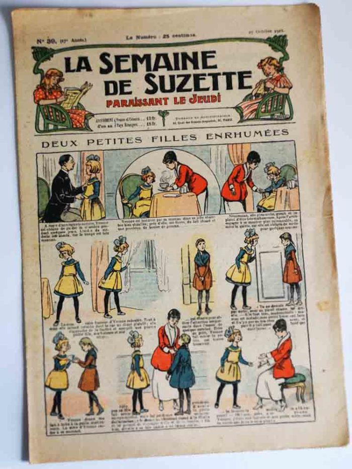 La Semaine de Suzette 17e année n°39 (1921) Enrhumées - Bleuette (Robe paysanne)