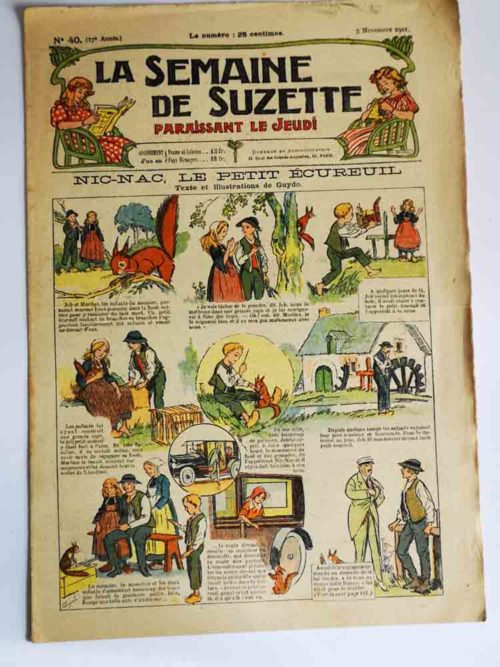 La Semaine de Suzette 17e année n°40 (1921) Nic-Nac l’écureuil (Guydo)