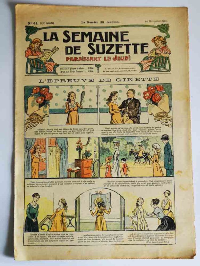 La Semaine de Suzette 17e année n°41 (1921) L'épreuve de Ginette (Dessins de Raymond de la Nézière)