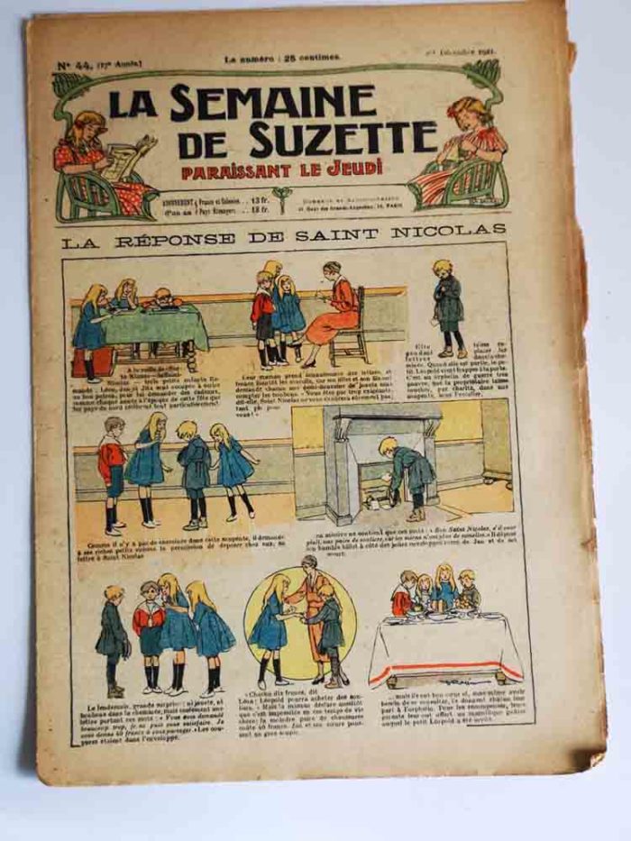 La Semaine de Suzette 17e année n°44 (1921) Saint Nicolas (Ferdinand Raffin)