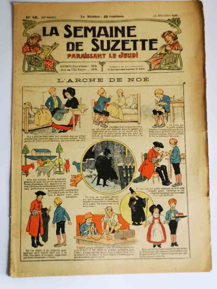 La Semaine de Suzette 17e année n°46 (1921) L'arche de Noé - Bleuette (petite cape)