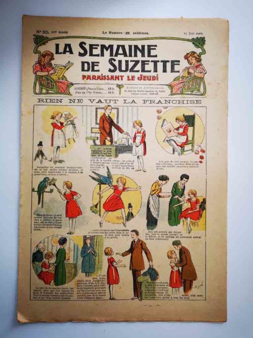 La Semaine de Suzette 18e année n°20 (1922) La franchise (Guydo) Bleuette