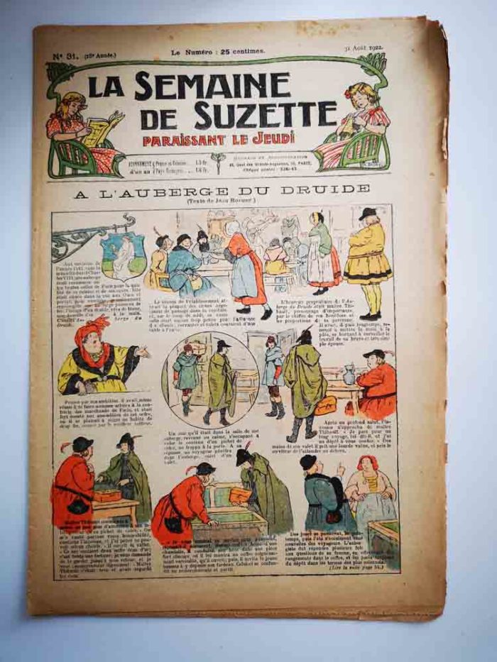 La Semaine de Suzette 18e année n°31 (1922) A l'auberge du Druide (Jean Rosmer)
