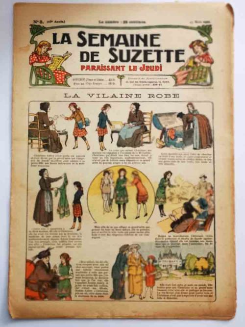 La Semaine de Suzette 18e année n°8 (1922) La vilaine robe (Henri Thiriet)