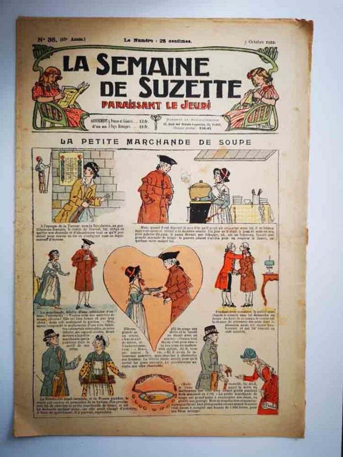 La Semaine de Suzette 18e année n°36 (1922) La marchande de soupe