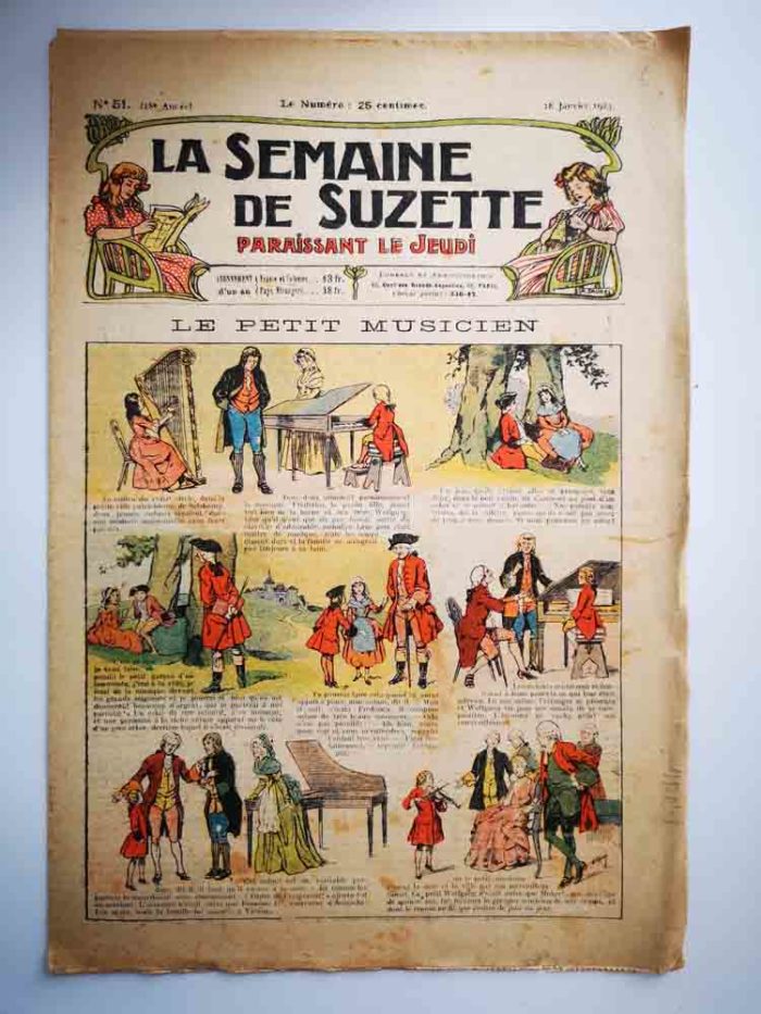 La Semaine de Suzette 18e année n°48 (1922) Le petit musicien (Henri Thiriet)