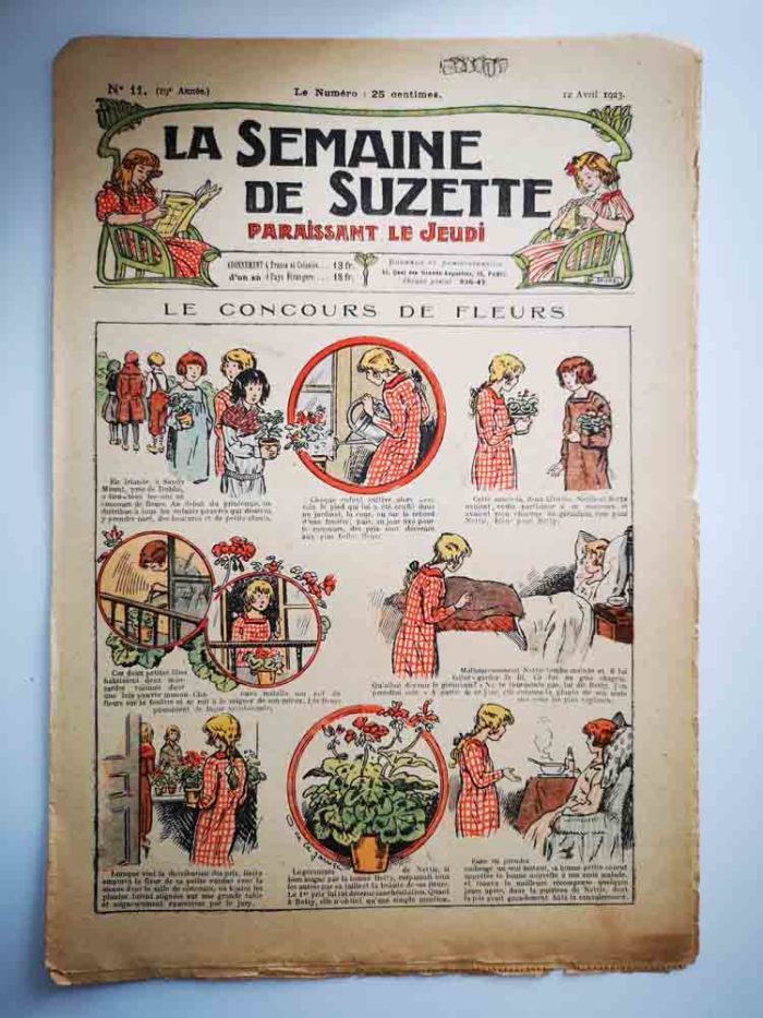 La Semaine de Suzette 19e année n°11 (1923) Le concours de fleur (Odette de la Jarrige)