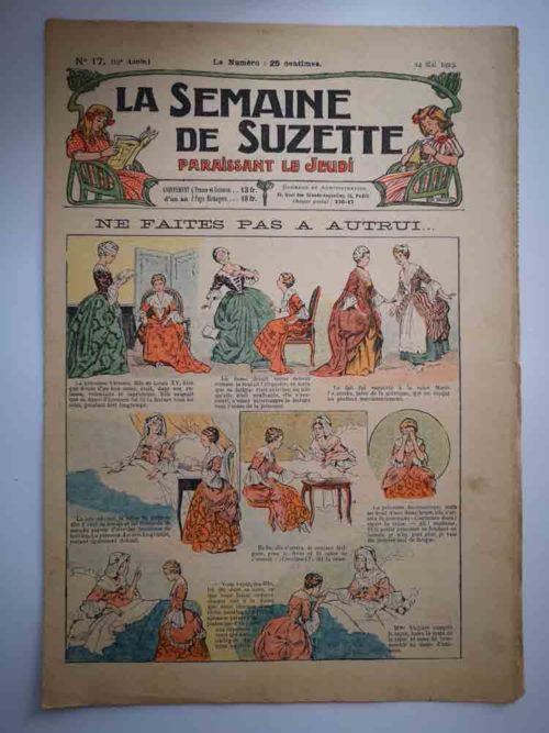La Semaine de Suzette 19e année n°17 (1923) Ne faites pas à autrui