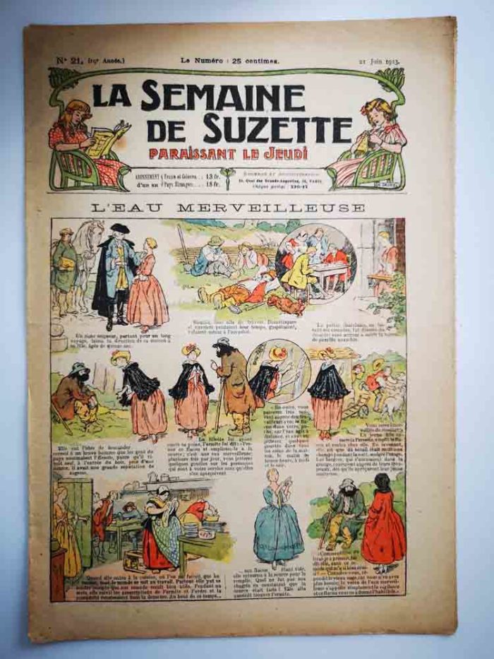 La Semaine de Suzette 19e année n°21 (1923) L'eau merveilleuse - Bécassine Alpiniste