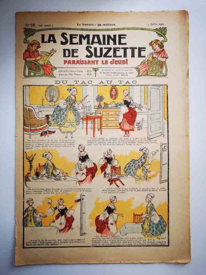 La Semaine de Suzette 19e année n°23 (1923) Du Tac au Tac (Henry Morin)