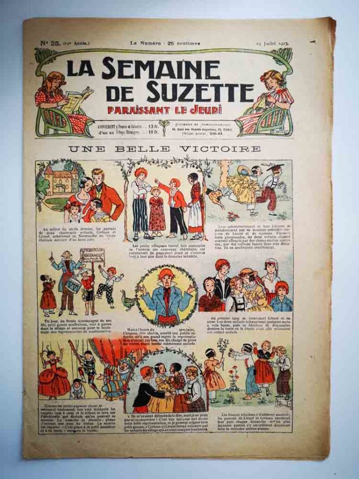 La Semaine de Suzette 19e année n°25 (1923) Belle victoire (Jacqueline Duché)