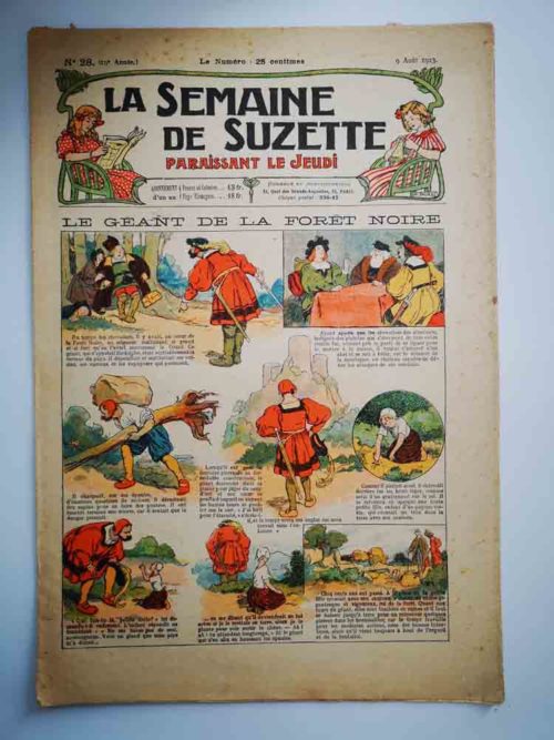 La Semaine de Suzette 19e année n°28 (1923) Le géant de la forêt (Edouard Zier)