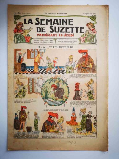 La Semaine de Suzette 19e année n°34 (1923) La fileuse (Jacqueline Duché)