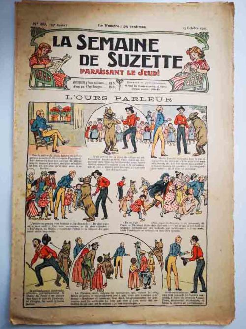 La Semaine de Suzette 19e année n°39 (1923) L’ours parleur – Bleuette (corset)