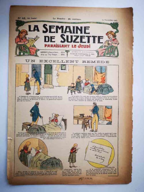 La Semaine de Suzette 19e année n°42 (1923) Excellent remède (Ferdinand Raffin)