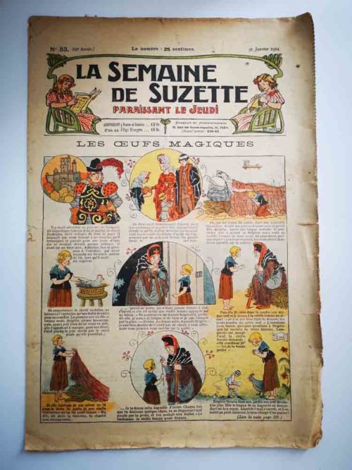 La Semaine de Suzette 19e année n°53 (1924) Les œufs magiques (Jacqueline Duché)