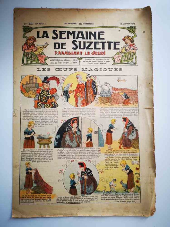 La Semaine de Suzette 19e année n°53 (1924) Œufs magiques (Jacqueline Duché)