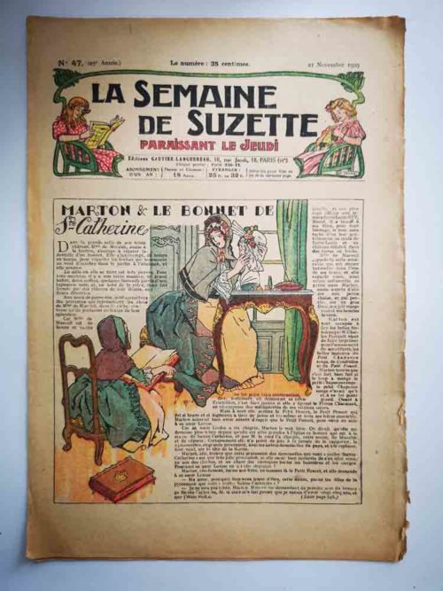 La Semaine de Suzette 25e année n°47 (1929) Le Bonnet de la Sainte Catherine