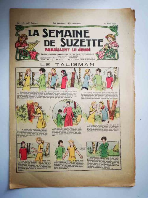 La Semaine de Suzette 26e année n°15 (10 avril 1930) Le talisman (Le Rallic)